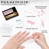 UNA GELLA Almond Press On Nails – 32Pcs 16 Sizes Pastel Lilac Lavender Fake Nails with Glue and Adhesive Tabs, Opaque Reusable Glue On Nails Kit for Women Manicure(Dopamine Brights)