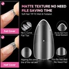UNA GELLA Almond Press On Nails – 32Pcs 16 Sizes Pastel Lilac Lavender Fake Nails with Glue and Adhesive Tabs, Opaque Reusable Glue On Nails Kit for Women Manicure(MediumAlmond)