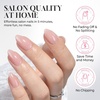 UNA GELLA Almond Press On Nails – 32Pcs 16 Sizes Pastel Lilac Lavender Fake Nails with Glue and Adhesive Tabs, Opaque Reusable Glue On Nails Kit for Women Manicure(Balletcore Pink)