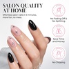 UNA GELLA Almond Press On Nails – 32Pcs 16 Sizes Pastel Lilac Lavender Fake Nails with Glue and Adhesive Tabs, Opaque Reusable Glue On Nails Kit for Women Manicure(Y2K Starburst)