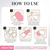 UNA GELLA Almond Press On Nails – 32Pcs 16 Sizes Pastel Lilac Lavender Fake Nails with Glue and Adhesive Tabs, Opaque Reusable Glue On Nails Kit for Women Manicure(Burgundy Shine)