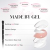 UNA GELLA Almond Press On Nails – 32Pcs 16 Sizes Pastel Lilac Lavender Fake Nails with Glue and Adhesive Tabs, Opaque Reusable Glue On Nails Kit for Women Manicure(Balletcore Pink)