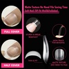UNA GELLA Short Square Press On Nails, 32 Pcs 16 Sizes Soft Gel Fake Nails, Sheer Jelly Light Pink Glossy False Nails for Women, Reusable Stick On Nails Kit with Glue and Adhesive Tabs(Z-Short Square)