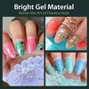 UNA GELLA Short Square Press On Nails, 32 Pcs 16 Sizes Soft Gel Fake Nails, Sheer Jelly Light Pink Glossy False Nails for Women, Reusable Stick On Nails Kit with Glue and Adhesive Tabs(Z-Short Almond Clear)