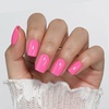 UNA GELLA Short Square Press On Nails, 32 Pcs 16 Sizes Soft Gel Fake Nails, Sheer Jelly Light Pink Glossy False Nails for Women, Reusable Stick On Nails Kit with Glue and Adhesive Tabs(Hot Pink)