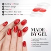 UNA GELLA Short Squoval Press On Nails – 32Pcs 16 Sizes Soft Gel Round Fake Nails with Silver Cat Eye Effect, Light Pink Reusable Artificial Stick On Nails Kit with Glue and Adhesive Tabs(Velvet Merlot)