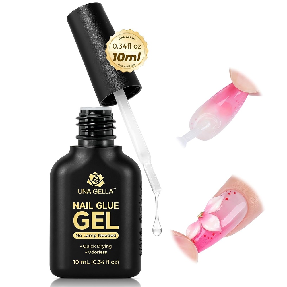 image:imageUNA GELLA 10ml Strong Nail Glue Gel for Press On Nails Air Dry Brush On