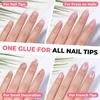 UNA GELLA 10ml Strong Nail Glue Gel for Press On Nails Air Dry Brush On